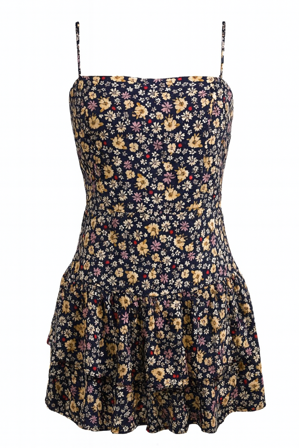 Forever 21 Women's Multicolor Floral Print Ruffle Sleeveless Dress | Forever 21 In Lebanon