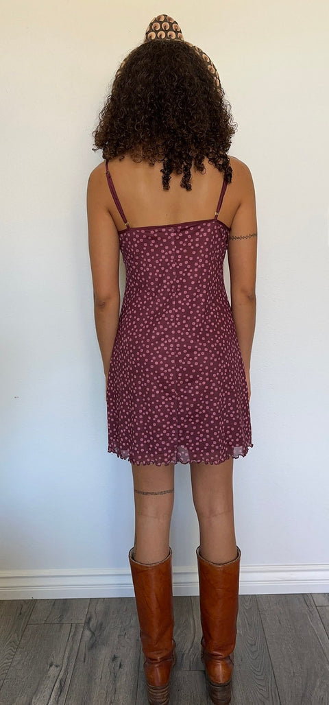 Forever 21 Women's Plum Floral Printed Sleeveless Mini Dress | Forever 21 In Lebanon