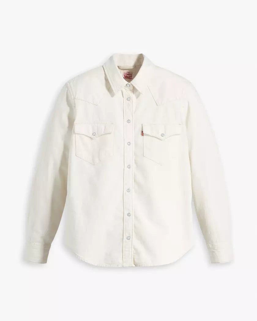 Levi's Women's White Ultimate Western Denim Shirt | Levi's In Lebanon