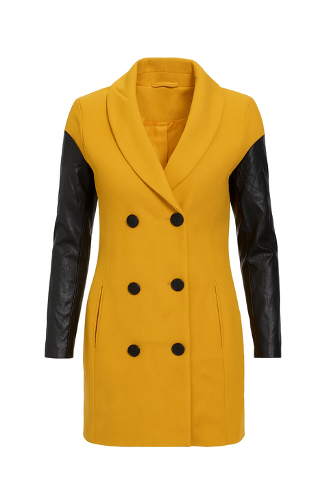 Only Women's Yellow Long-Sleeve Coat |Only in Lebanon