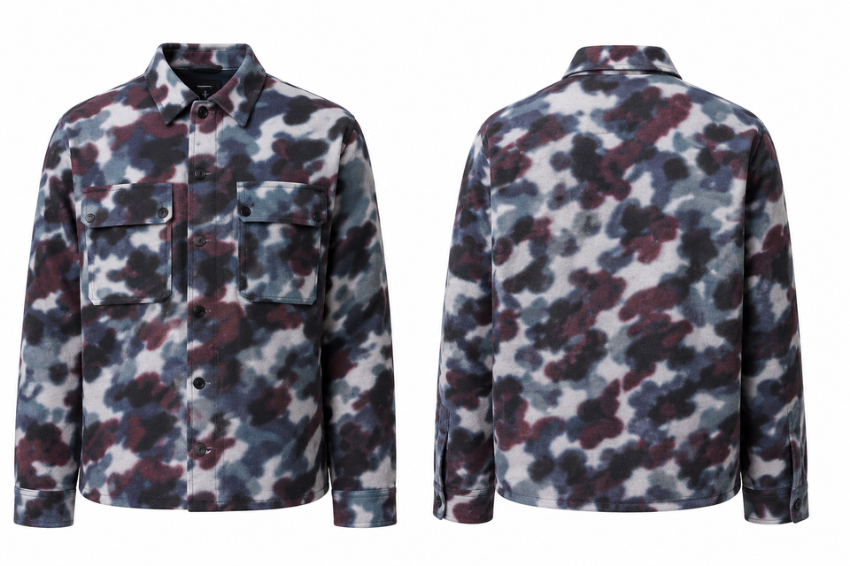 Kenzo Men's Multicolor Camo Shacket | Kenzo In Lebanon
