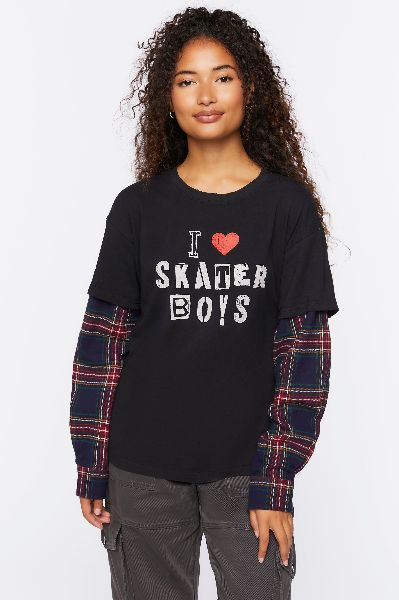Forever 21 Women's Black Long Sleeve Blouse | Forever 21 In Lebanon