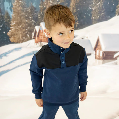 Miles The Label Boy`s Navy Sweatshirt | Miles The Label In Lebanon