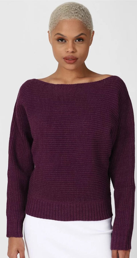Forever 21 Women's Purple Long Sleeve Knitted Plus Size Sweater | Forever 21 In Lebanon