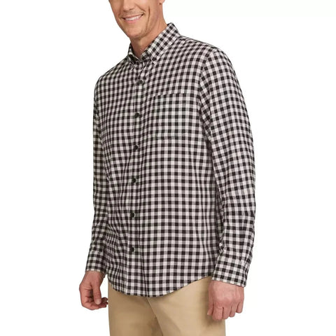 Lands End Men's Multicolor Checkered Long Sleeve Shirt | Lands End In Lebanon