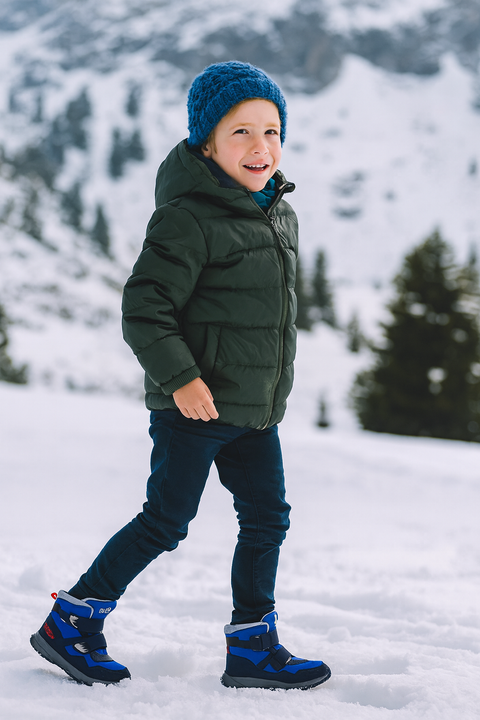 Jack Wolfskin Boy's Blue Polar Bear Texapore Mid VC K Boots |Jack Wolfskin in Lebanon