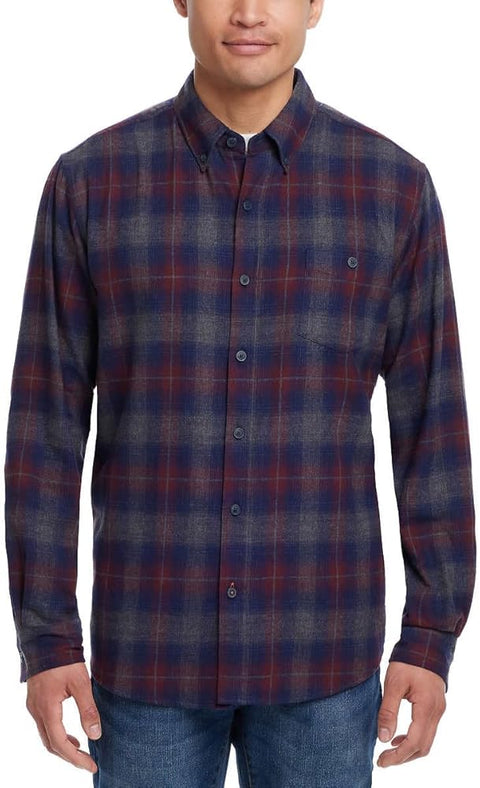 Weatherproof Men's Multicolor Checkered Long Sleeve Shirt|Weatherproof In Lebanon