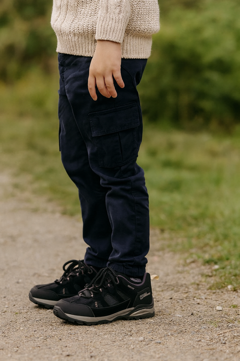 Jack Wolfskin Boy's Black Trial Hiker Texapore Low K Sneakers |Jack Wolfskin in Lebanon