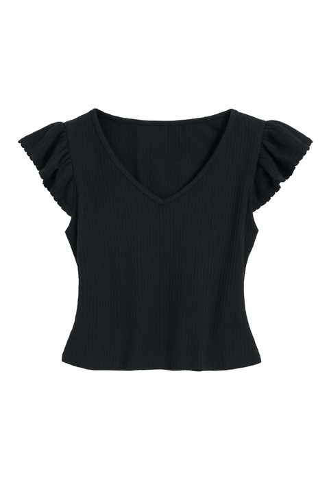 Forever 21 Women’s Black Cap Sleeve Blouse | Forever 21 In Lebanon
