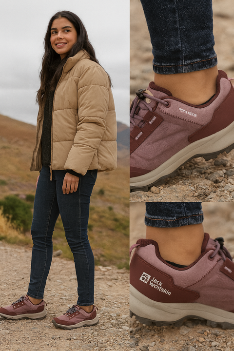 Jack Wolfskin Girl's Purple Cyrox Texapore Low K Sneakers |Jack Wolfskin in Lebanon
