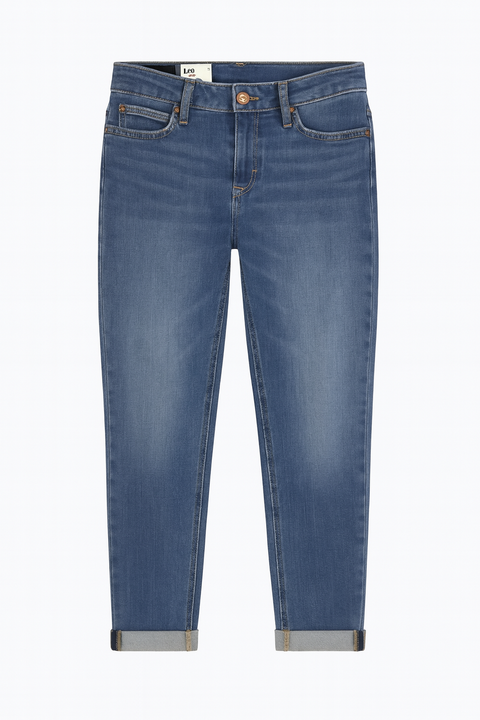 Lee Women's Blue 401  Regular Tapered Mid-Rise Jeans | Lee in Lebanon hi