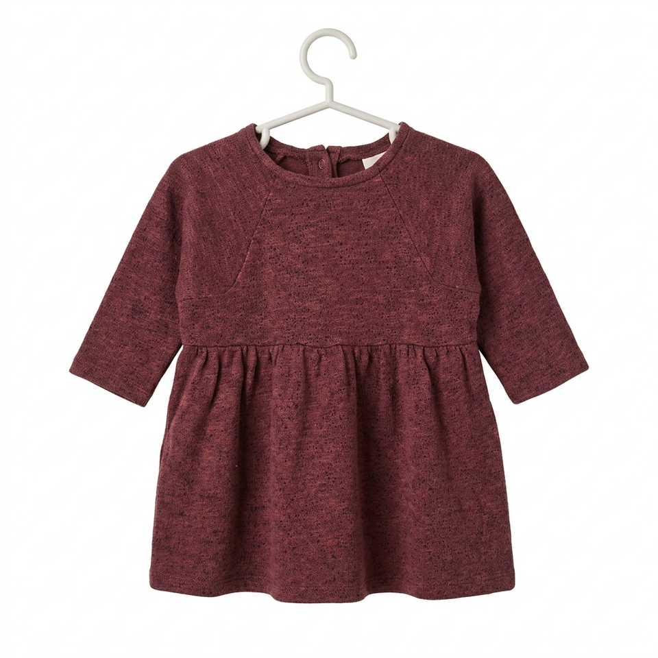 Zara Baby Girl's Plum Long Sleeve Dress|Zara In Lebanon