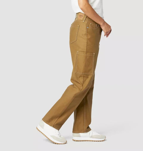 Denizen from Levi's Women's Brown Mid-Rise 90's Loose Straight Jeans | Denizen from Levi's In Lebanon