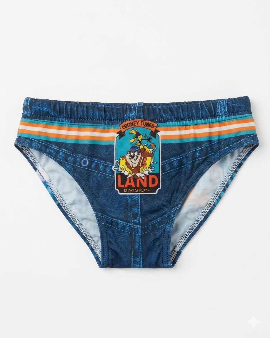 Looney Tunes Boy's Multicolor Taz & Daffy Duck Swim Briefs|Looney Tunes In Lebanon