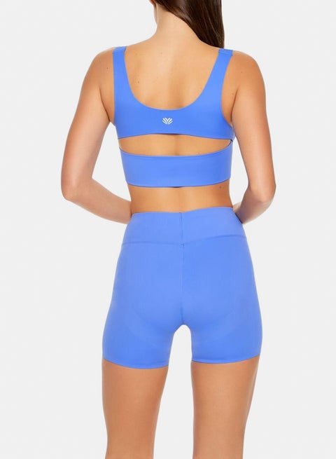 Forever 21 Women's Royal Blue Ripped Biker Short | Forever 21 In Lebanon