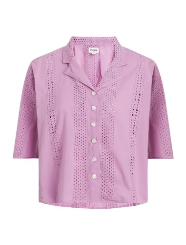Wrangler Women's Purple Smokey Grape Oversized Resort Short Sleeve Shirt | Wrangler In Lebanon