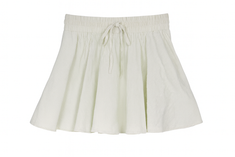 Forever 21 Women's Light Green & White Striped Mini Skirt | Forever 21 In Lebanon