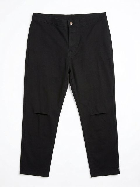 Boohoo Women's Black Distressed Slim-Fit Casual Pants|Boohoo In Lebanon