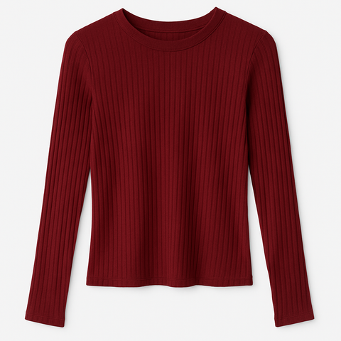Mango Women's Burgundy Stretchy Sweatshirt |Mango In Lebanon