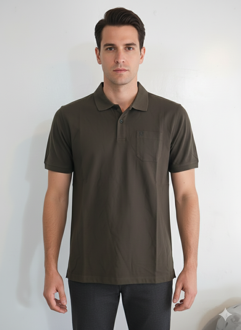 Dunmore Men's Olive Green Polo Neck T-Shirt | Dunmore In Lebanon