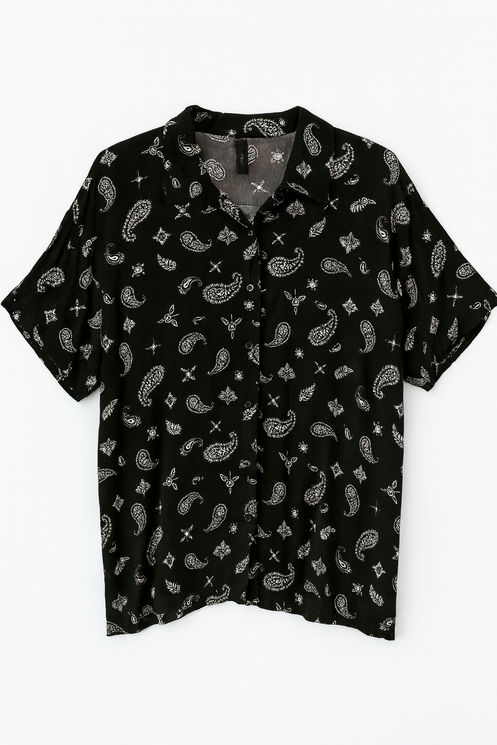 Forever 21 Women's Black Woven Shirt | Forever 21 In Lebanon
