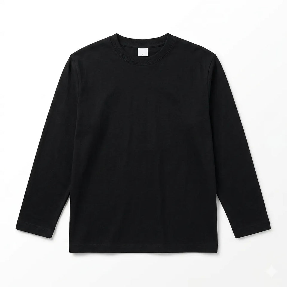 Zara Girl's Black Crew Neck Plain Long Sleeve Blouse|Zara in Lebanon