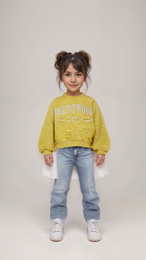 S.Oliver Girl's Yellow Long-Sleeve Sweatshirt |S.Oliver in Lebanon