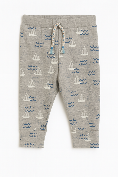 Mango Baby Boy's Grey Printed Sweatpant |Mango In Lebanon