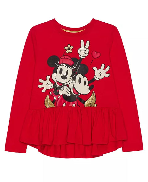 Disney Little Girl`s Red  Minnie Sweatshirt & Pant Minnie Set | Disney In Lebanon