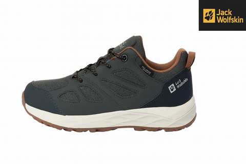 Jack Wolfskin Boy's Khaki Woodland 2 Texapore Low K Sneakers |Jack Wolfskin in Lebanon