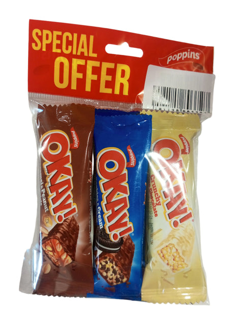 Poppins Okay! 6 Chocolate Bars 25g | Poppins In Lebanon