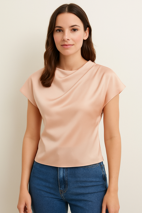 Asos Design Women's Light Pink Blouse ANF683.1