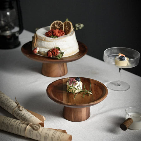 Hino Mini Acacia Wood Cake Stand D 15.5cm DM-52 | Hino In Lebanon