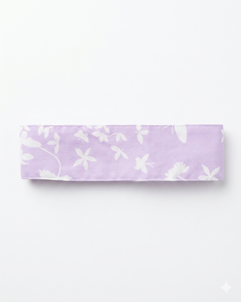 Charanga Baby Girl's Lilac Floral Fabric Headband|Charanga In Lebanon