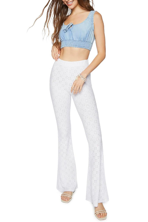 Forever 21 Women's White Knitted Pant | Forever 21 In Lebanon