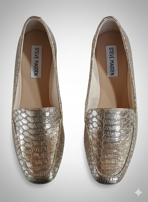 Steve Madden Women's Gold Snake Kansas Ballet Flats | Steve Madden In Lebanon