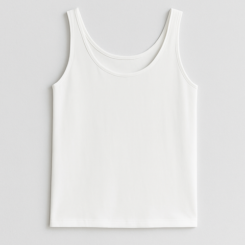 Mango Women's White Round Neck Sleeveless Blouse | Mango In Lebanon