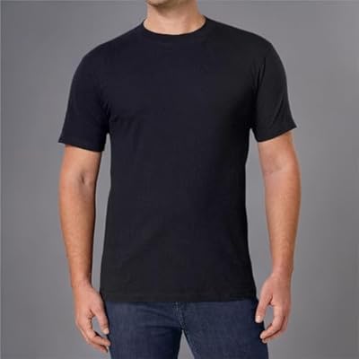 Kirkland Signature Men's Black Crew Neck  6 Pack T-Shirt  |  Kirkland Signature  In Lebanon