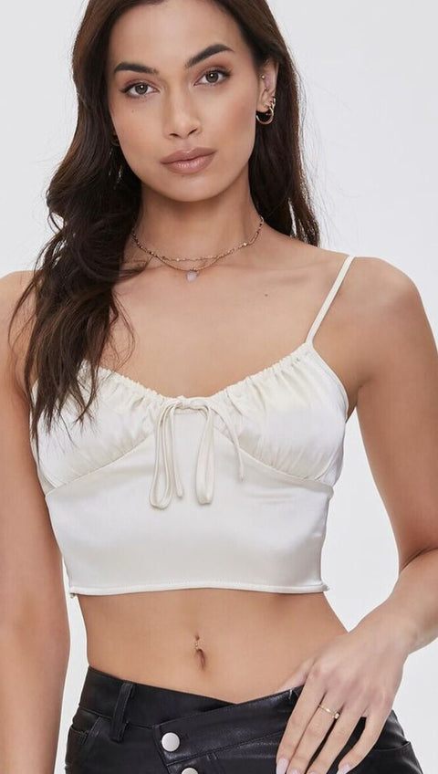 Forever21  Women's Cream Crop Top | Forever21 In Lebanon