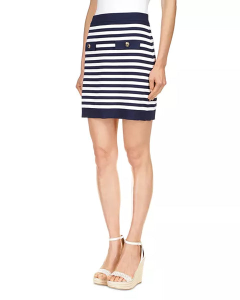Michael Kors Women's Navy Striped Skirt | Michael Kors In Lebanon