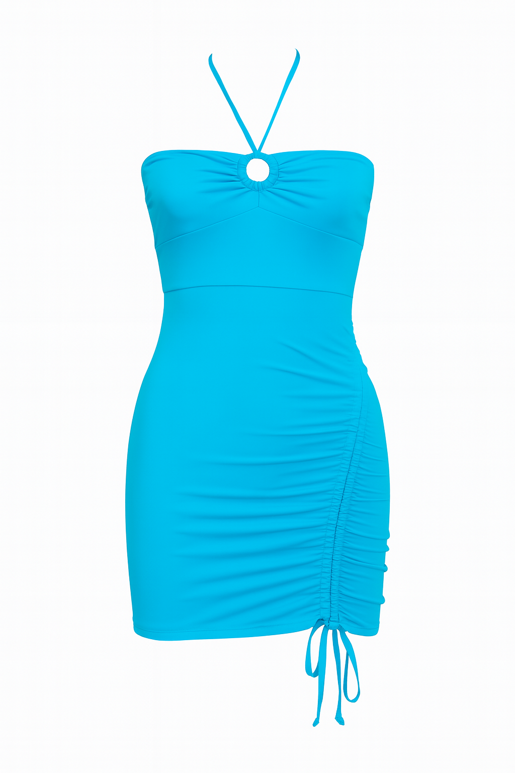 Forever 21 Women's Oasis Blue Cut Out Halter Neck Dress | Forever 21 In Lebanon
