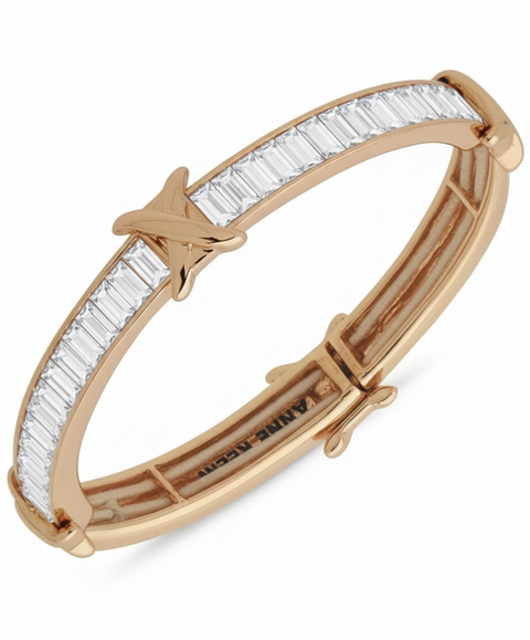 Anne Klein Women's Gold Crystal Baguette Stone Stretch Bracelet | Anne Klein In Lebanon