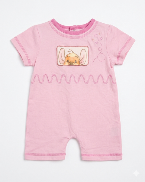 Fantasia Baby Girl's Pink Roo Graphic Short Romper|Fantasia In Lebanon