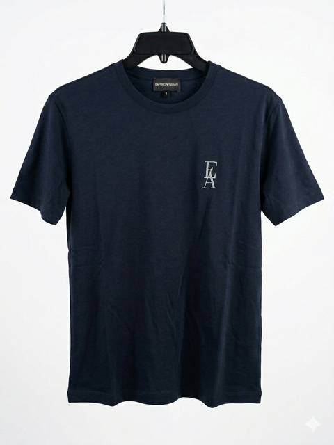 Emporio Armani Women's Navy Logo Print T-Shirt | Emporio Armani In Lebanon