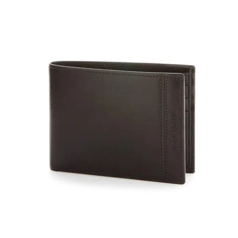 Perry Ellis Portfolio Men's Glazed Brown Leather Bifold Wallet | Perry Ellis Portfolio In Lebanon