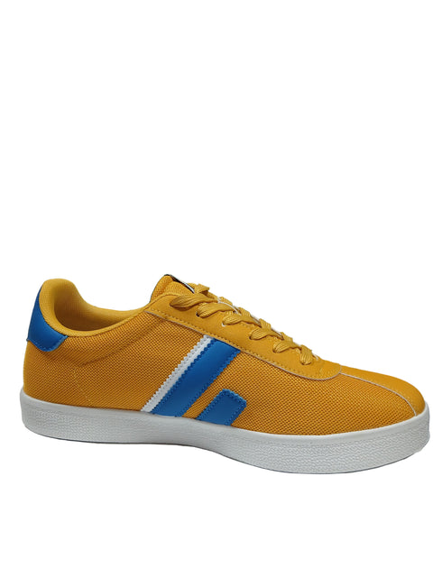 Enrico Coveri Men's Yellow Mustard Lion Mesh Sneakers |Enrico Coveri In Lebanon