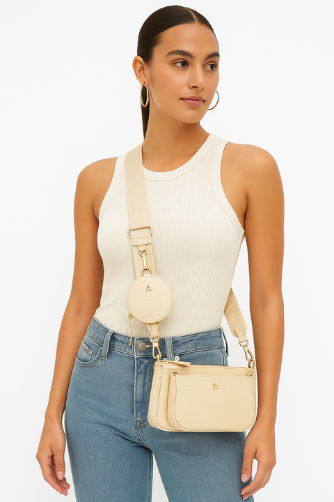 Steve Madden Women's Beige Cross Body Bag |Steve Madden in Lebanon