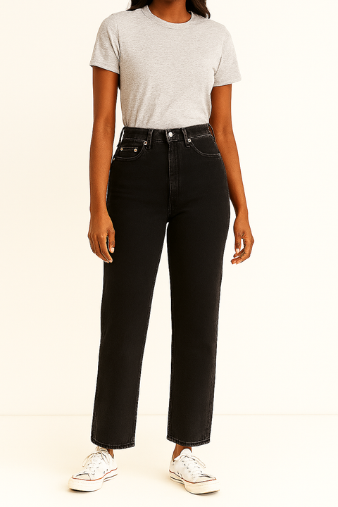 Asos Design Women's Black Jeans ANF506 shr