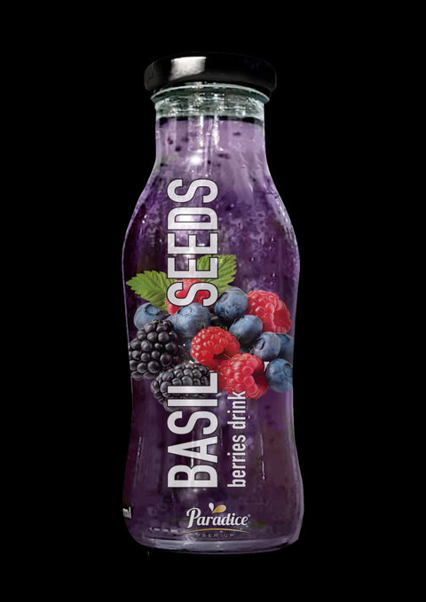 Paradice Basil Seeds Berries Flavour 250ml | Paradice In Lebanon
