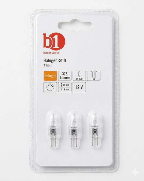 B1 Halogen Bulbs 12V 3pcs/  20Watts|B1 In Lebanon